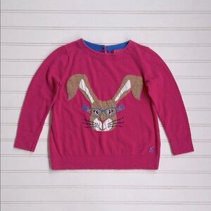JOULES VGUC Bunny Rabbit w/ Glasses Crewneck Sweater
